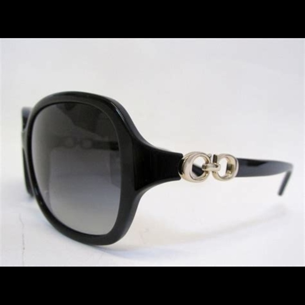 New with Tags Coach Black Kissing C Square Sunglasses with Case Below $19…